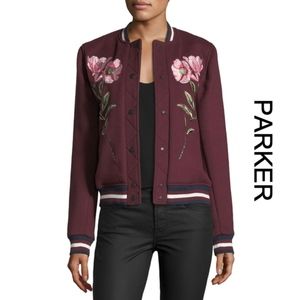 NWT Parker • Pacifico Embroidered Wool Varsity Jkt